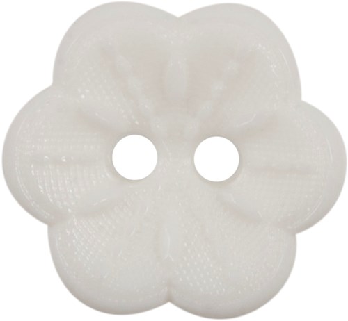 Milward Button White Flower 15mm (4 pieces)-2