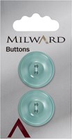 Milward Button Mother of Pearl Light Green 22mm (2 pieces)