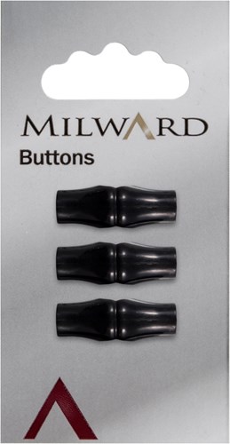 Milward Black Toggle Button 25mm (3 pieces)