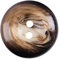 Milward Shiny Button Black/White/Brown 25mm (2 pieces)-2