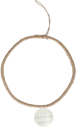 Macramé Wreath Base Jute 19 cm
