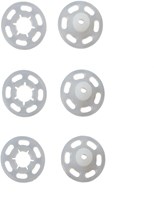 Prym Sew-On Snap Fasteners Round Transparent 7 mm-2