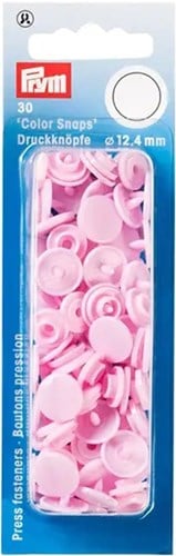 Prym Snap Fastener Color Snaps 12.4 mm 04 Pink