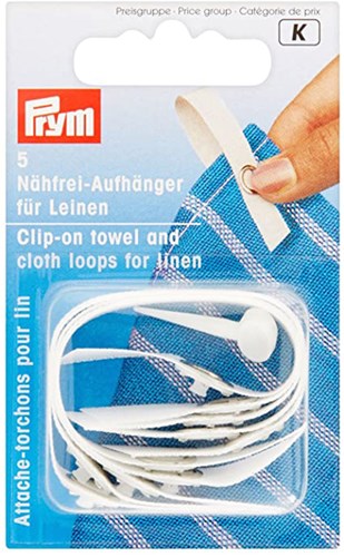 Prym Towel and Cloth Loops with Snap Fastener for Cotton