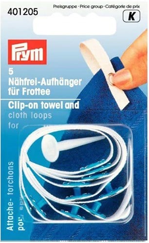 Prym Towel and Cloth Loops with Snap Fastener for Toweling
