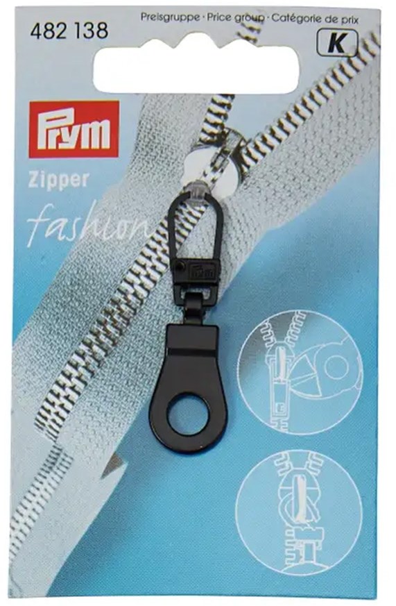 Prym Fashion Zipper Puller Classic Black 