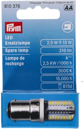 Prym LED Spare Lamp for Sewing Machine 2.5 W Bayonet
