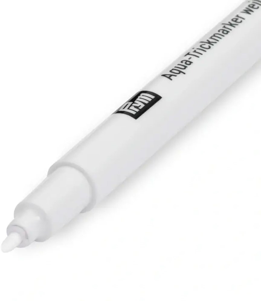 Prym Aqua Trick Marker Pen Water Erasable White 