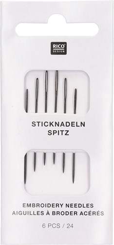 Rico Embroidery Needles Nr. 24 (Sharp Point)