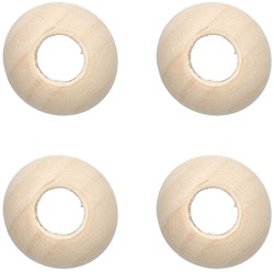 Rico Macramé Wooden Beads 35mm - 4 pieces