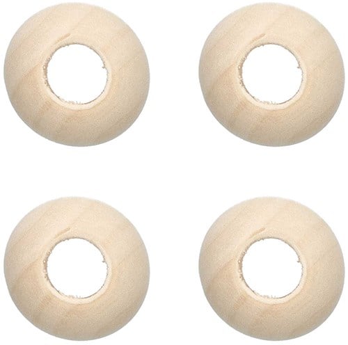 Rico Macramé Wooden Beads 35mm - 4 pieces