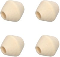Rico Macramé Wooden Beads 30x30mm Natural - 4 pieces