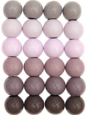Rico Macramé Wooden Beads 25mm Shades of Rose - 24 pieces