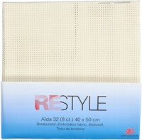 Restyle Embroidery Fabric Aida 32 (8 ct.) 087 Off-white-2
