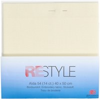 Restyle Embroidery Fabric Aida 54 (14 ct.) 087 Off-white-2