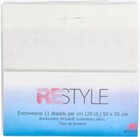 Restyle Embroidery Fabric Evenweave 11 threads per cm (28 ct.) 087 Off-white-2