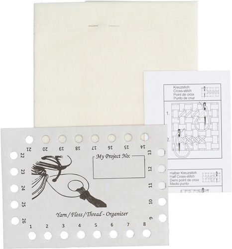 Restyle Embroidery Fabric Linen 10 threads per cm (22 ct.) 089 Off-white