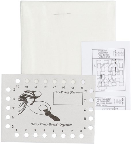 Restyle Embroidery Fabric Hardanger 9 threads per cm (22 ct.) 009 White