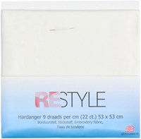 Restyle Embroidery Fabric Hardanger 9 threads per cm (22 ct.) 009 White-2