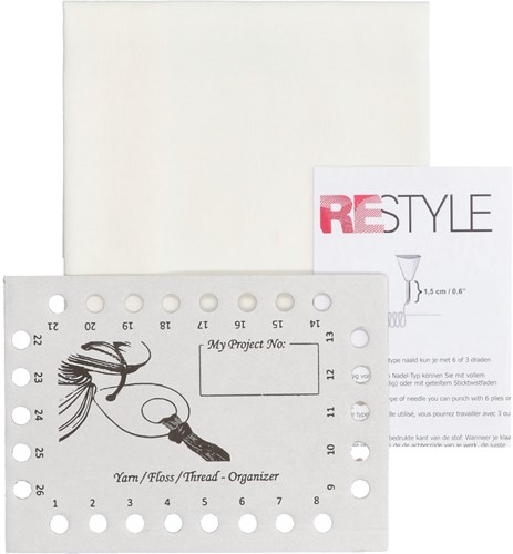 Restyle Punch Needle Fabric Dess14 50 x 50cm