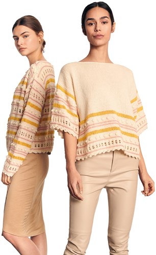 Ecopuno Gestreepte Noppen Shirt Breipakket 36/38