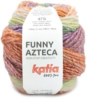 Katia Azteca 206 Green-Orange-Lilac