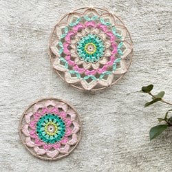 Crochet Pattern Yarn and Colors Garden Party Mandala