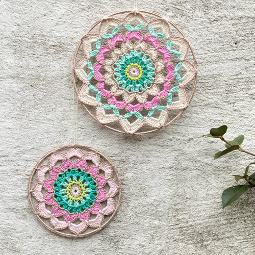 Crochet Pattern Yarn and Colors Garden Party Mandala
