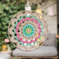 Crochet Pattern Yarn and Colors Garden Party Mandala-3