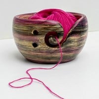 Durable Wooden Yarn Bowl-3