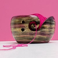 Durable Wooden Yarn Bowl-2