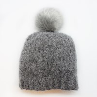 Knitting pattern Garzato Fleece hat with pompom