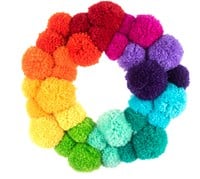 Trimits Pom Pom Krans Kit Regenboog