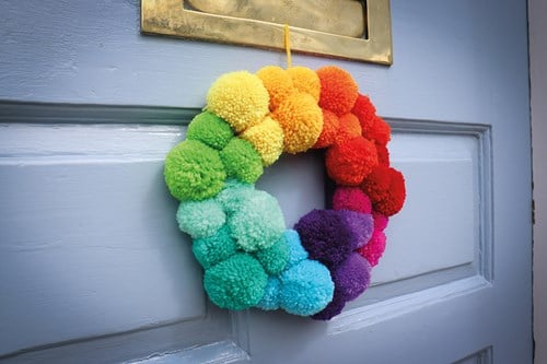 Trimits Pom Pom Krans Kit Regenboog