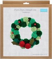 Trimits Pom Pom Wreath Kit Green