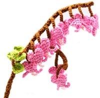 Crochet Pattern Flower Bleeding Heart