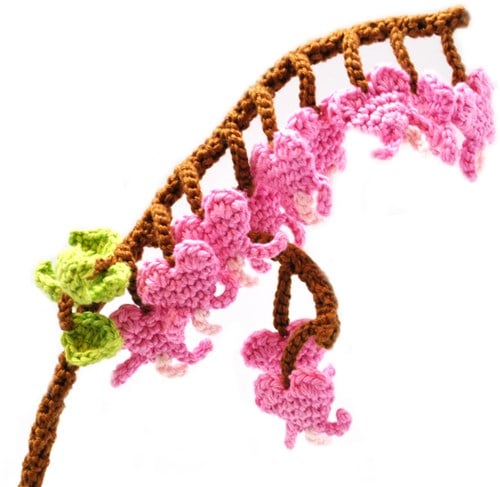 Crochet Pattern Flower Bleeding Heart