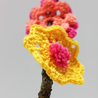 Pattern crocheted flowers-2