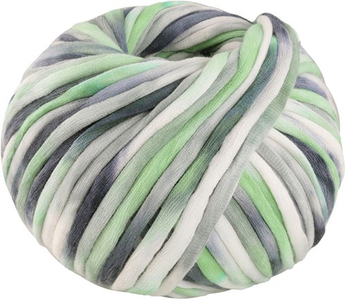 Lana Grossa Gelato 013 Dark/light grey/white/mint