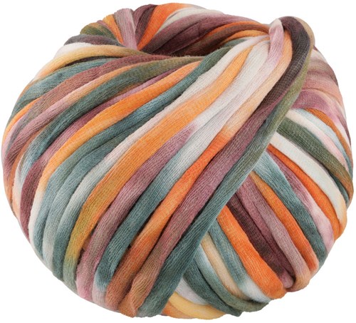 Lana Grossa Gelato 014 Orange/berry/white/pink/pink/grey-green
