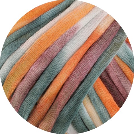 Lana Grossa Gelato 014 Orange/berry/white/pink/pink/grey-green-2