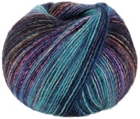 Lana Grossa Gianna 004 Midnight blue/turquoise/light green/pink/purple