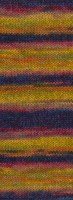 Lana Grossa Gianna 010 Corn yellow/orange/dark blue/grey-green/wine red-2