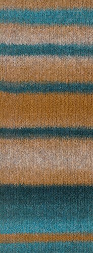 Lana Grossa Gigante 009 Turquoise/Grey/Dark Petrol/Camel/Beige-2