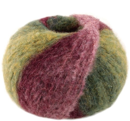 Lana Grossa Gigante 010 Old Pink/Blackberry/Light/Dark Olive