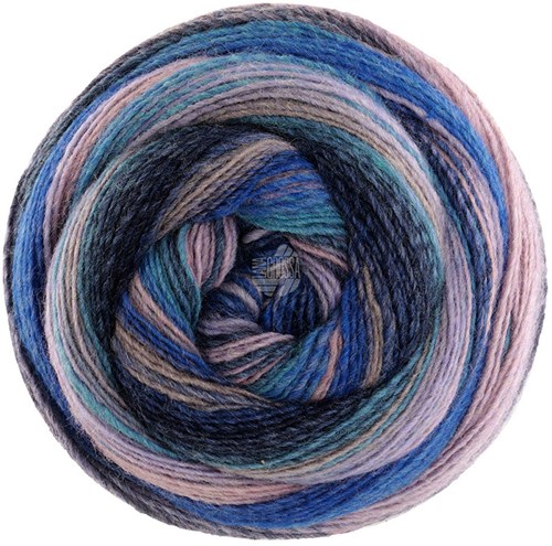 Lana Grossa Gomitolo Arte 1021 Anthracite/Dark grey/Lilac/Pink/Old pink/Azure/Grey blue/Royal/Grey beige