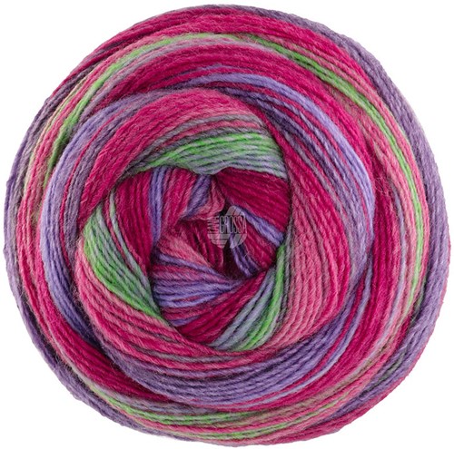 Lana Grossa Gomitolo Arte 1022 Grey/Lilac/Pink/Fuchsia/Green/Plum/Cyclam