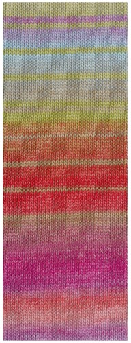 Lana Grossa Gomitolo Arte 1023 Strawberry/Red Violet/Light Grey/Lime Green/Light Blue/Beige/Orange/Red/Pink/Fuchsia-2