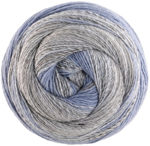 Lana Grossa Gomitolo Fusione 2022 Silver/Light/Medium Grey/Ice/Grey Blue/White