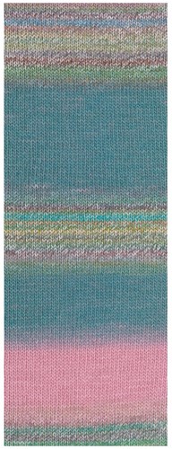Lana Grossa Gomitolo Fusione 2023 Pink/Grey/Light Blue/Light Green/Petrol/Turquoise/Grey Brown-2